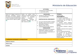 ACTITUDINAL
-
Del texto que se propone realice 
un organizador gráfico.
CN.B.5.1.21. Indagar y examinar las
diferentes  activ