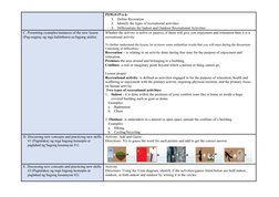 Indoor and Outdoor Activities Lesson Plan | PDF | Recreation