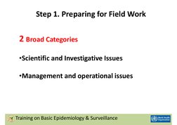 13 Steps of Outbreak Investigation | PDF | Epidemiology | Medical Diagnosis