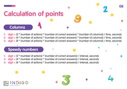 1-
digit = (2 * (number of actions) * (number of correct answers)) / interval, seconds
2- digit = (4 * (number of actions) *