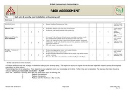 Electric Razor Risk Assessment Barb Wire & Razor Installation Risk Assessment | PDF