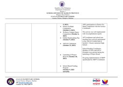 Republic of the Philippines
Department of Education
Region V
SCHOOLS DIVISION OF MASBATE PROVINCE
Milagros West District
LUAC