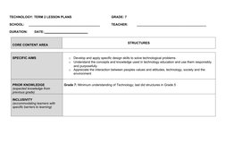 Grade 7 Technology Term 2 Plans | PDF | Learning | Educational Assessment