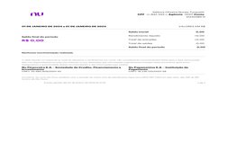 Débora Oliveira Nunes Turquetti 
 •••.842.343-•• 
 0001 
CPF
Agência
Conta
31243385-0
 a 
01 DE JANEIRO DE 2024
01 DE JANEIRO