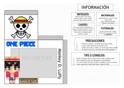 INFORMACIÓN
IMPRESIÓN:
-Tamaño del papel A4 (Folio normal)
-Imprimir en cartulina o papel 120 gramos
para que las figuras sea