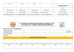 Ltia Form.pdf LTIA Form 07-B: Lupong Profile | PDF