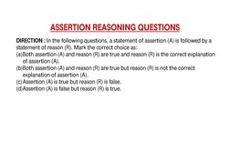 Assertion-Reasoning Questions for Maths | PDF | Mathematics | Number Theory