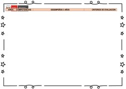 AREA
COMPETENCIAS
DESEMPEÑOS 3 AÑOS
CRITERIOS DE EVALUACION
