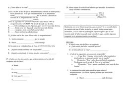 b)  ¿Cómo debe ser su vida? ______________________________
23.Es FALSA la idea de que el arrepentimiento consiste en sentir p