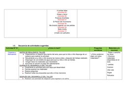 A tumbar latas
Actividad 05
Atrapo y lanzo
Actividad 06
Posturas divertidas
Actividad 07
El Placer del movimiento
Actividad 0