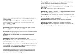 Q17 and 18 are ASSERTION AND REASONING based questions. Mark the 
correct choice as:  
(a) Both A and