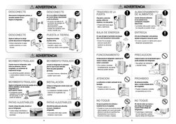 5
4
DESCONECTE
Desconecte el refrigerador primero, si
necesita cambiar la luz o 
limpiar el refrigerador.
DESCONECTE
Si no va