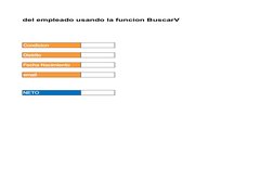 datos del empleado usando la funcion BuscarV
Condicion
Distrito
Fecha Nacimiento
email
NETO
