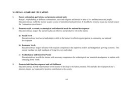 vii
NATIONAL GOALS OF EDUCATION
1.
Foster nationalism, patriotism, and promote national unity
Kenya’s people belong