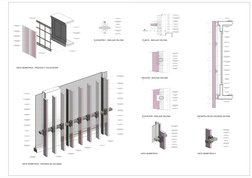 NPT.  3.50
NPT.  7.00
1.05
0.05
1.25
0.05
1.25
0.05
0.40
Montante metalica recubierta
con pintura epóxica color
negro, 2"x 8"