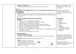 Grade 7 Math: Polygons Lesson 1 | PDF | Polygon | Circle