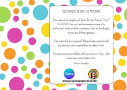 DECLARAÇÃO DE DIREITOS AUTORAIS
Este material é protegido pela Lei de Direitos Autorais (Lei nº
9.610/98). Seu uso é exclusiv