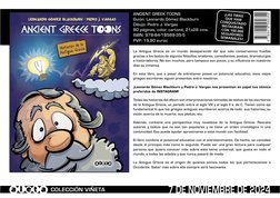 ANCIENT GREEK TOONS 
Guion: Leonardo Gómez Blackburn
Dibujo: Pedro J. Vargas
80 páginas, color, cartoné, 21x28 cms.
ISBN: 978