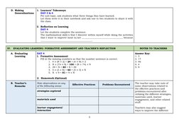 Q4 - LE - Mathematics 4 - Lesson 3 - Week 3 | PDF | Learning | Flashcard