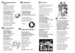 LA NOCHE BUENA YA 
VIENE 
Los pastores que supieron  
que el niño ha nacido ya  
al momento le cubrieron  
de flores todo e