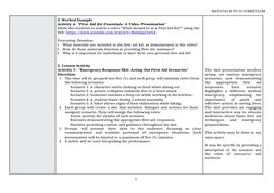 Grade 7 First Aid Lesson Plan | PDF | First Aid | Diseases And Disorders