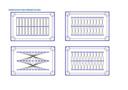 EJERCICIOS PARA DIBUJO PLANO 
