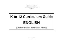 Grade 3 English Curriculum Guide | PDF | Reading Comprehension | Word