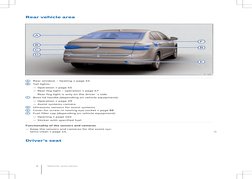 Rear vehicle area
A
Rear window – heating » page 55
B
Tail lights:
— Operation » page 45
— Rear fog light – operation » page