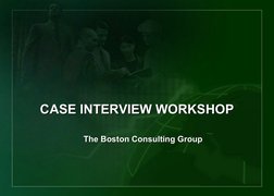BCG Case Interview Preparation Guide | PDF | Interview | Thought