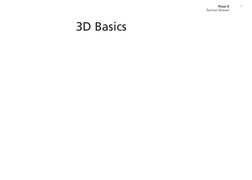 Poser 8
Tutorial Manual
1
﻿
3D Basics
