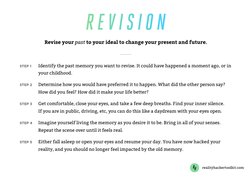 realityhackertoolkit.com
STEP 1 
Identify the past memory you want to revise. It could have happened a moment ago, or in 
 
y