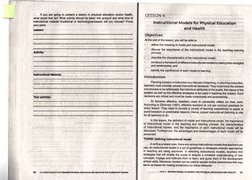 69 
I 
I 
... ~M~r.· \ l 
UNIT II INSTRUC!IPNAL PLANN,l""'G FOR, f:'HY§l~~~ EDL!G~V~~ AND HEAL~H 
' 
In this lesson, the defi