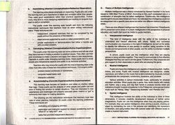 UNIT II INSTRUCTION~L PLANNING FOR Pti'(~A_I, EDUCATION AND HEALTH 
~1:7 
•• •. l ·{ 
' 
Pupils who have this intelligence ar