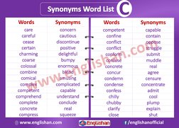 Bumpy Synym A to Z Synonyms Word List | PDF