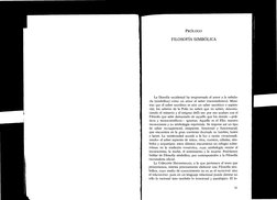 PRÓLOGO
FILOSOFÍA SIMBÓLICA
La filosofía occidental ha tergiversado el amor a la sabidu
na (simbólica) como un amor al sab