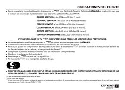 7
OBLIGACIONES DEL CLIENTE
●  Como propietario tienes la obligación de presentar tu 
 en el Centro de Servicio Autorizado ITA