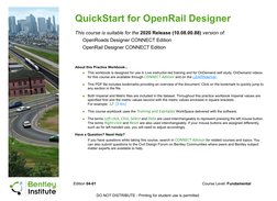 QuickStart For OpenRail Designer 2020R1-04-01 | PDF | 3 D Computer ...