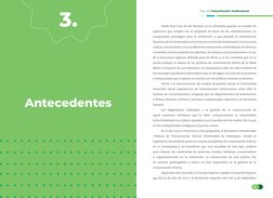 Plan de Comunicación Institucional
19
# UdeAEnAcción
18
19
Antecedentes
3.
Desde hace más de dos décadas, se ha intentado gen