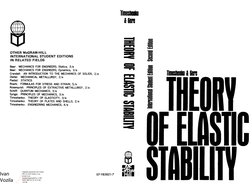 Timoshenko's Elastic Stability Theory | PDF