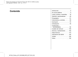 Manual del propietario del Chevrolet Prisma JOY MY18.5 (GMSA-Localiza-
ción-Argentina-11506566) - 2018 - crc - 9/13/17
Conten