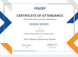 Edureka - Internship Certificate | PDF | Technology & Engineering