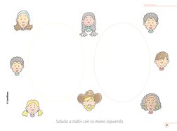 © Santillana
7
Saluda a todos con tu mano izquierda.
Pintura digital
