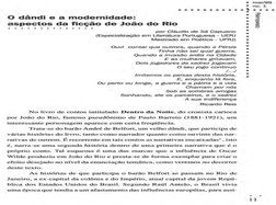 •
mar/99
• no. 1
...........\ ....
•
o dandi e a modernidade:
aspectos da fic~ao de Joao do Rio
por Claudio de Sa Capuano
(Es