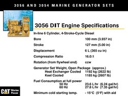 3056 Engine 3056 and 3054 Engine Specifications | PDF | Diesel Engine | Engines