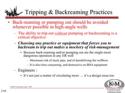 Section 05 - Tripping & Backreaming Practices | PDF | Casing (Borehole ...