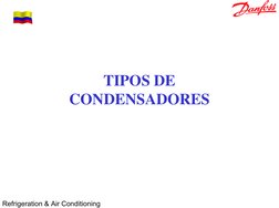 Refrigeration & Air Conditioning
TIPOS DE 
CONDENSADORES
