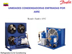 Refrigeration & Air Conditioning
UNIDADES CONDENSADORAS ENFRIADAS POR 
AIRE
Tcond = Tamb + 15°C
