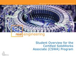 AERx Pulmonary Drug Delivery System, Remmele Engineering, Inc. 
Student Overview for the 
Certified SolidWorks 
Associate (CS