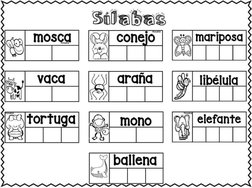 Maravillosas Actividades de Silabas para Primer y Segundo Grado de ...