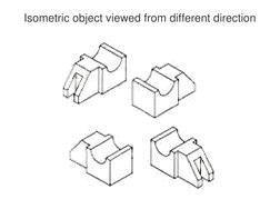  
 
Isometric object viewed from different direction
